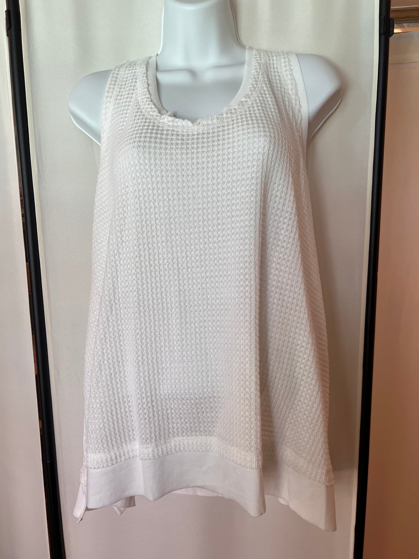 White Waffle tank