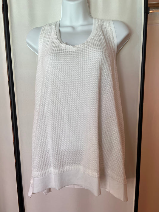 White Waffle tank