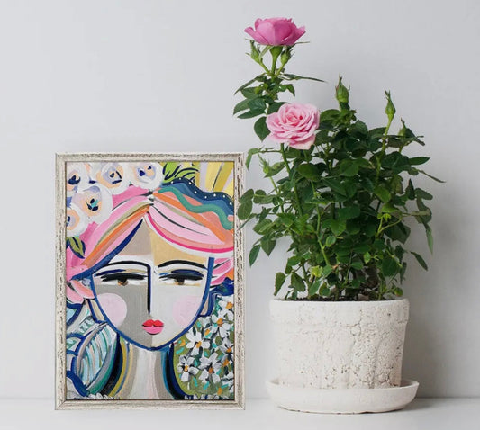 She is Fierce Bella Mini Framed Canvas