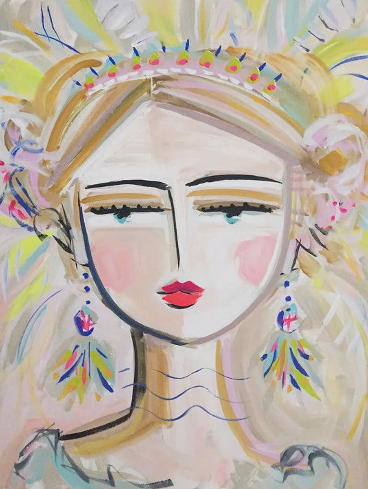 She is Fierce Bo Stretched Canvas