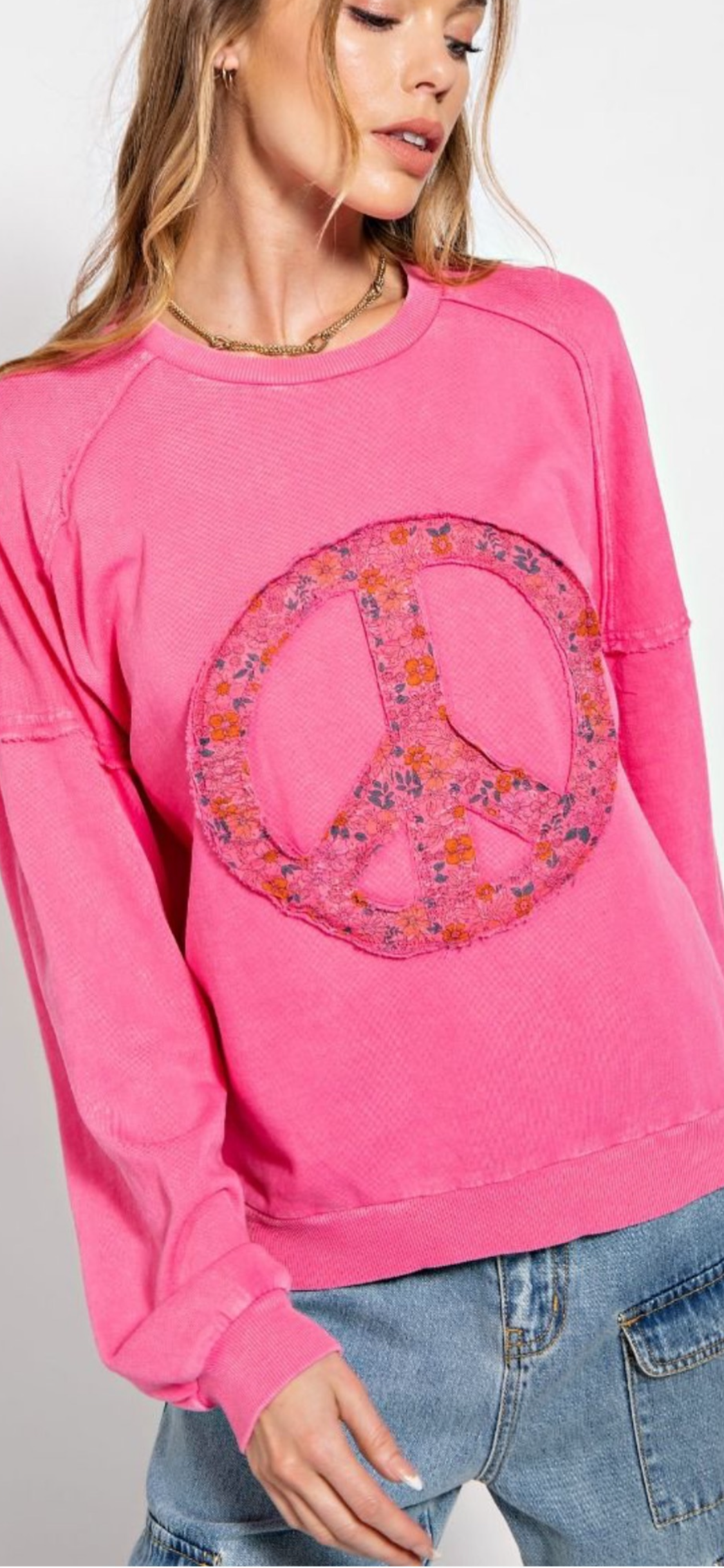 Peace Sign Sweatshirt by Easel