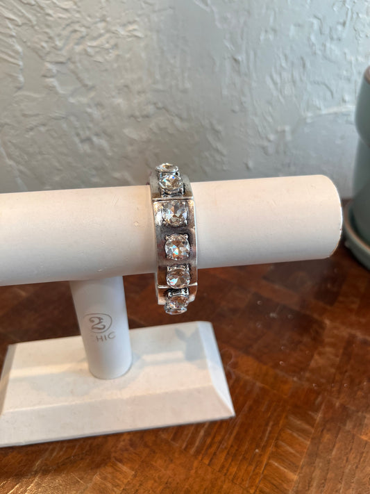 ALICE Silver Bracelet with Large Crystals