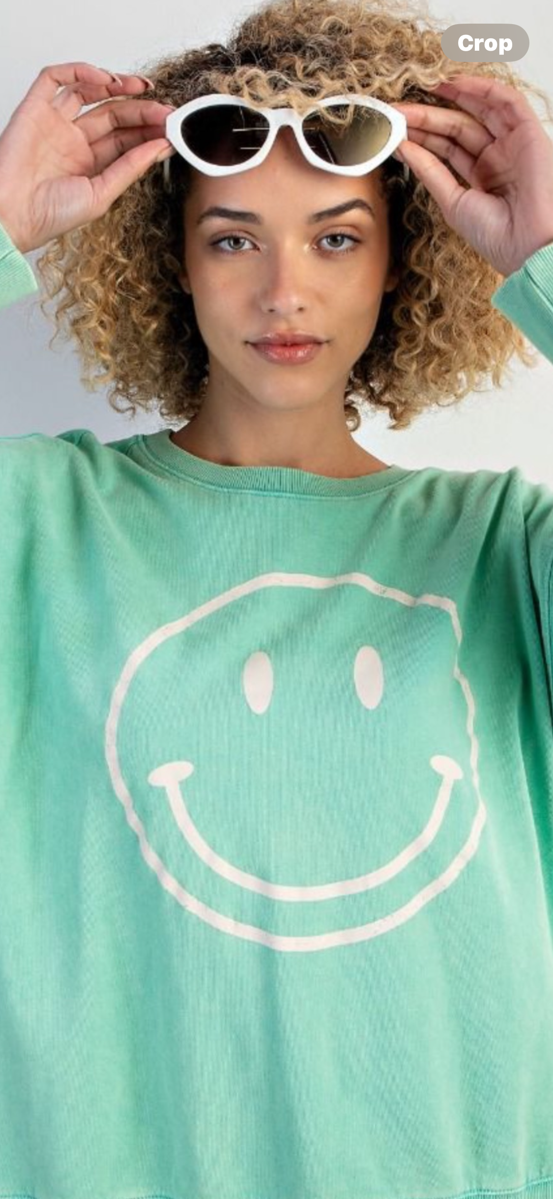 Smiley Face Sweatshirt by Easel